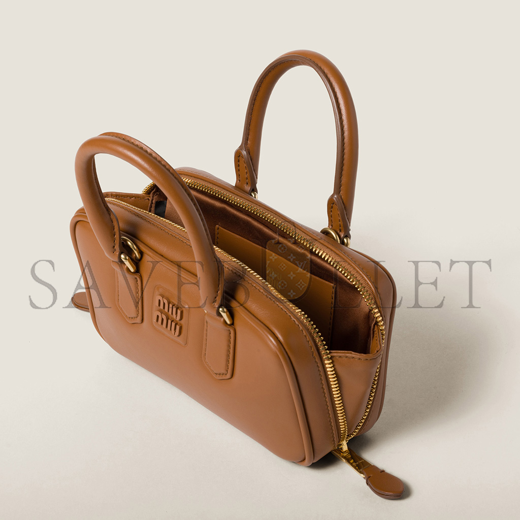 MIU MIU ARCADIE LEATHER MINI-BAG 5BP088 (19*10*5cm) MIU MIU ARCADIE LEATHER MINI-BAG 5BP088 (19*10*5cm)